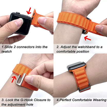 Valente Alpine Loop Strap For Fire-Boltt Visionary BSW046, Ring BSW005, Call BSW014, Ring Pro BSW029