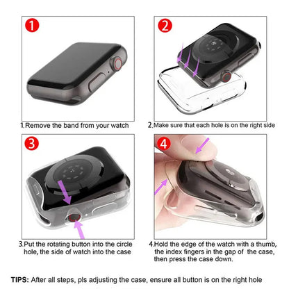 Valente 360° TPU Protective  Case Cover For Apple Watch Series SE2 , 6 , SE , 5,4 (44mm)