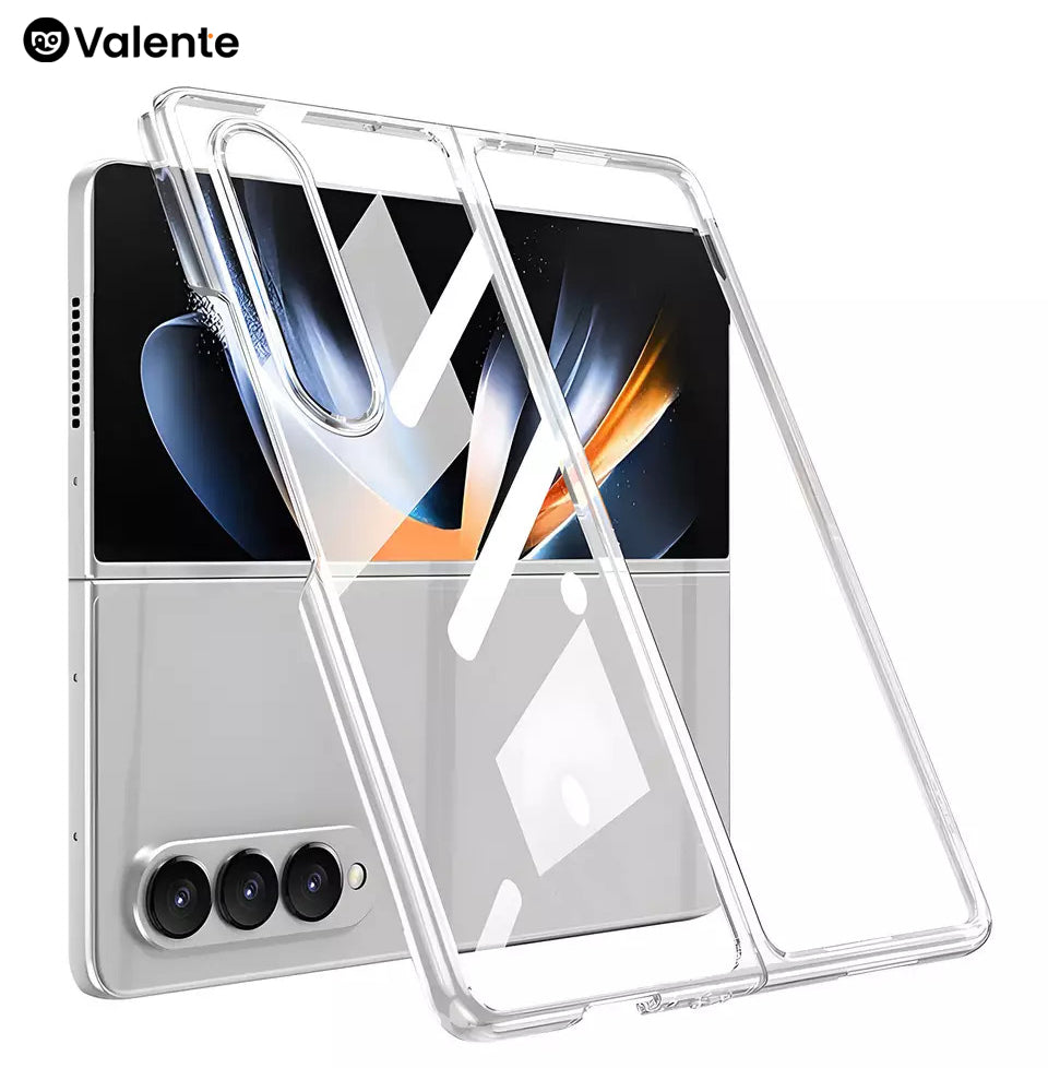 Valente Hard Polycarbonate Anti-Yellowing Transparent Back Cover for Samsung Galaxy Z Fold 4