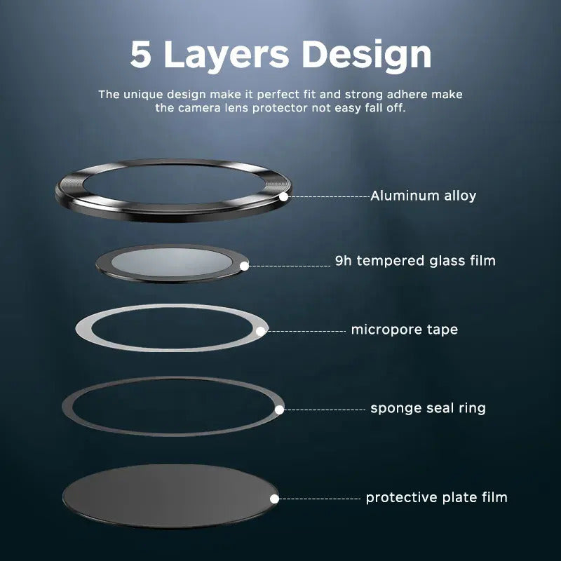 Valente Scratch resistant camera lens protector for Samsung Galaxy Z Fold 4 (Color - Black)
