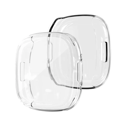 Valente Soft TPU Shockproof Screen & Body Protector Cases Compatible with Fitbit Versa 4/ Sense 2 Only