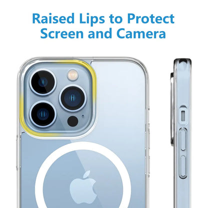 Valente Hard Polycarbonate Anti-Yellowing MagSafe Transparent Case Cover for Apple Iphone 14 Pro