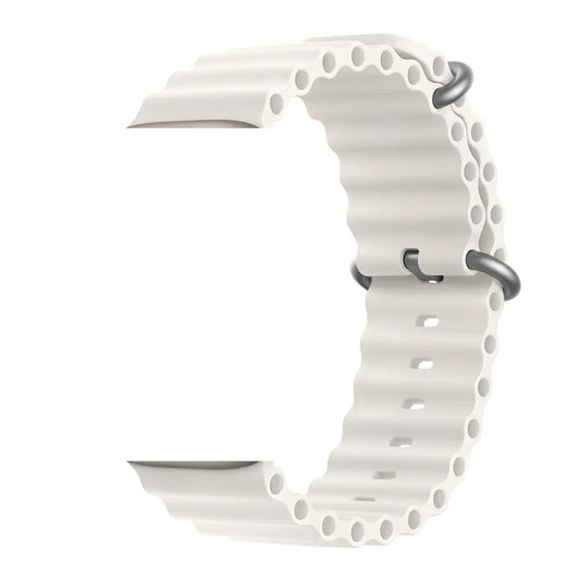 Valente Fire-Boltt ocean strap orange one-piece silicone loop