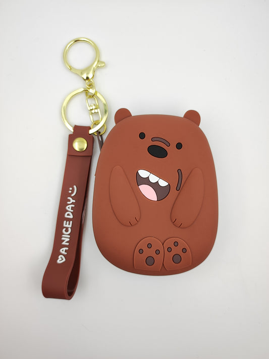 Valente silicone cartoon coin purse duffy design zipper closure multicolour