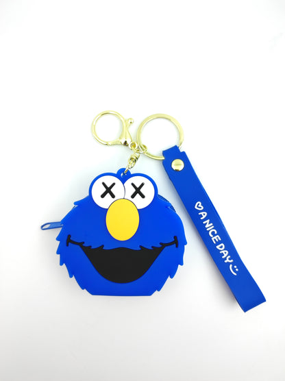 Valente Universal Cute Cartoon Silicone Zipper Coin Purse Pouch For Kids & Girls.