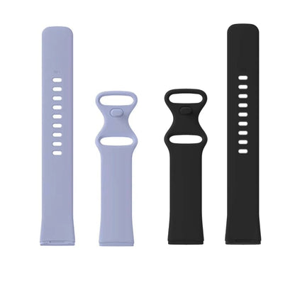 Valente Silicone Watch Strap Compatible with Fitbit Versa 3 / Sense only (Pack of 2)