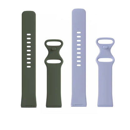 Valente Silicone Watch Strap Compatible with Fitbit Versa 3 / Sense only (Pack of 2)