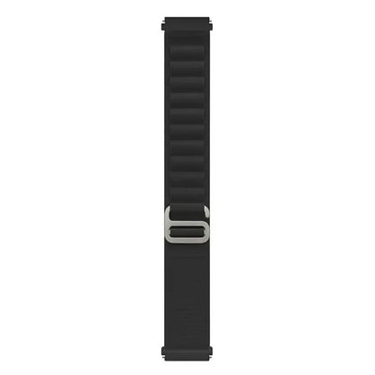 22mm black alpine loop watch strap