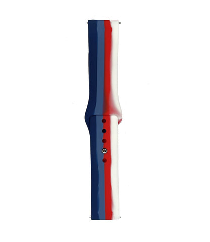 Valente Silicone Rainbow 22mm Watch Strap Compatible with Noise Colorfit Pro 3 , Assist ,Colorfit Ultra, Oneplus Watch, Fossil Gen 5E 44 mm, Gen 5,Realme Watch 2 Pro