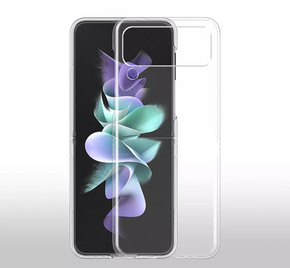 Valente Hard Polycarbonate Anti-Yellowing Transparent Back Cover for Samsung Galaxy Z Flip 3